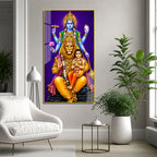 Lord Vishnu Narasimha with Prahlada Premium Acrylic Wall Painting for Home Decor