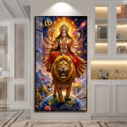 Goddess Durga Cosmic Avatar Premium Acrylic Wall Art for Home and Office Decor