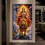 Goddess Durga Cosmic Avatar Premium Acrylic Wall Art for Home and Office Decor