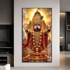 Hindu God Lord Jagannath Premium Acrylic Wall Art for Living Room Decoration