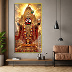 Hindu God Lord Jagannath Premium Acrylic Wall Art for Living Room Decoration