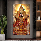 Hindu God Lord Jagannath Premium Acrylic Wall Art for Living Room Decoration
