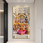 Divine Hindu Deities Premium Acrylic Wall Painting for Home and Office Decor