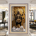 Sacred Mahakali Mata Acrylic Painting for Home Temple and Pooja Room Decor