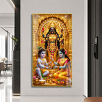 Sacred Maa Kali Blessing Radha Krishna Acrylic Wall Art for Spiritual Home Decor
