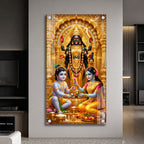 Sacred Maa Kali Blessing Radha Krishna Acrylic Wall Art for Spiritual Home Decor