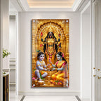 Sacred Maa Kali Blessing Radha Krishna Acrylic Wall Art for Spiritual Home Decor
