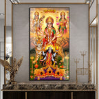 Durga Lakshmi Saraswati Kali Acrylic Painting for Living Room Wall Decoration