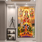 Durga Lakshmi Saraswati Kali Acrylic Painting for Living Room Wall Decoration