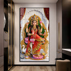 Divine Goddess Manasa with Cobra Crown Acrylic Wall Painting for Home Decor