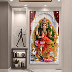 Divine Goddess Manasa with Cobra Crown Acrylic Wall Painting for Home Decor