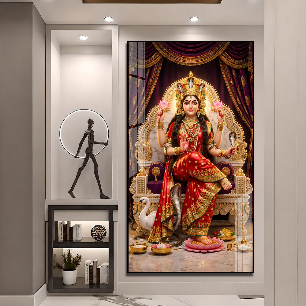Goddess Manasa Devi Premium Acrylic Wall Painting for Home Decor