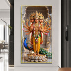 Divine Shanmukha Murugan Acrylic Wall Art for Home Temple and Meditation Room