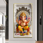Hindu God Ganpati Bappa Acrylic Wall Art for Home Temple and Meditation Room