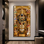 Lord Venkateswara Balaji with Ashta Lakshmi Acrylic Wall Painting for Home Decor
