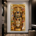 Lord Venkateswara Balaji with Ashta Lakshmi Acrylic Wall Painting for Home Decor