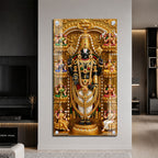 Lord Venkateswara Balaji with Ashta Lakshmi Acrylic Wall Painting for Home Decor