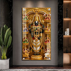 Lord Venkateswara Balaji with Ashta Lakshmi Acrylic Wall Painting for Home Decor
