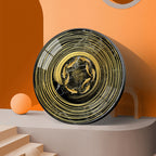 Premium Marble Texture Gold Ring Fish Art acrylic wall painting