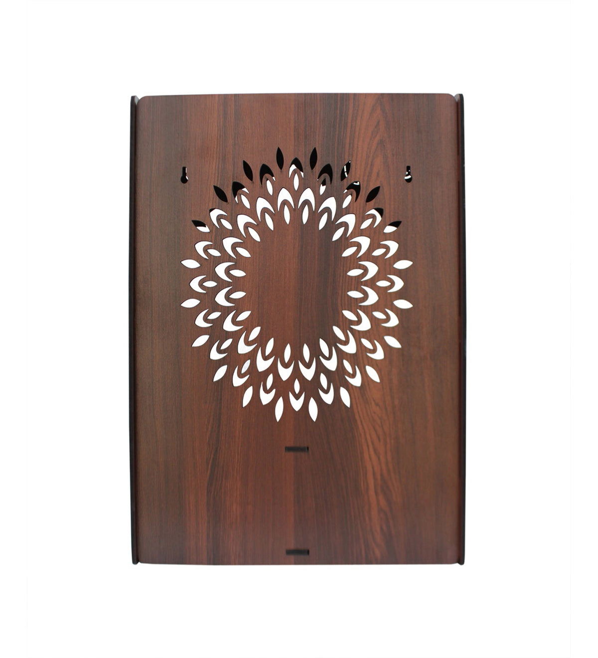 Luxurious Wooden Temple for Home with Spacious Shelf & Inbuilt Focus Lights