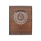 Luxurious Wood Temple for Home with Spacious Shelf & Inbuilt Focus Lights