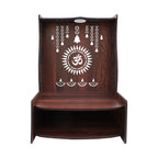 Beautiful Luxurious Wooden Pooja Mandir with LED Lighting