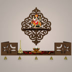 Modern Designer Wall Hanging Wooden Temple