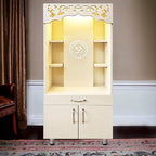 Home Temple Cabinet With Display Shelves And Storage Base