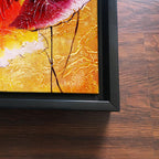 African Warli Art Floating Canvas Wall Painting Frame - decorsmart