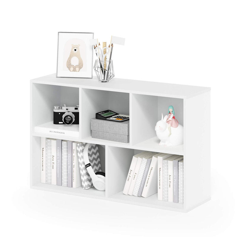White Cube Storage Bookcase 6 Compartment Open Display Organizer