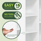 White Cube Storage Bookcase 6 Compartment Open Display Organizer