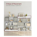 Modern White 9 Cube Storage Bookcase Open Display Shelf