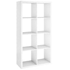 Modern White 8 Cube Storage Bookcase Organizer