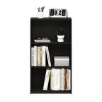 Modern Black 3 Tier Open Storage Bookcase