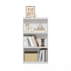 Modern White 3 Tier Open Storage Bookcase