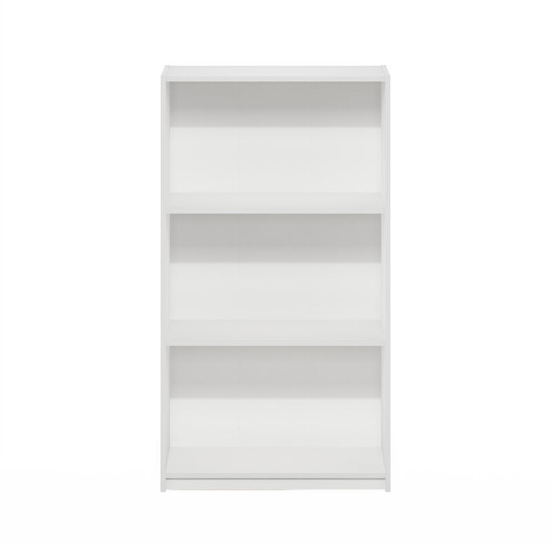 Modern White 3 Tier Open Storage Bookcase