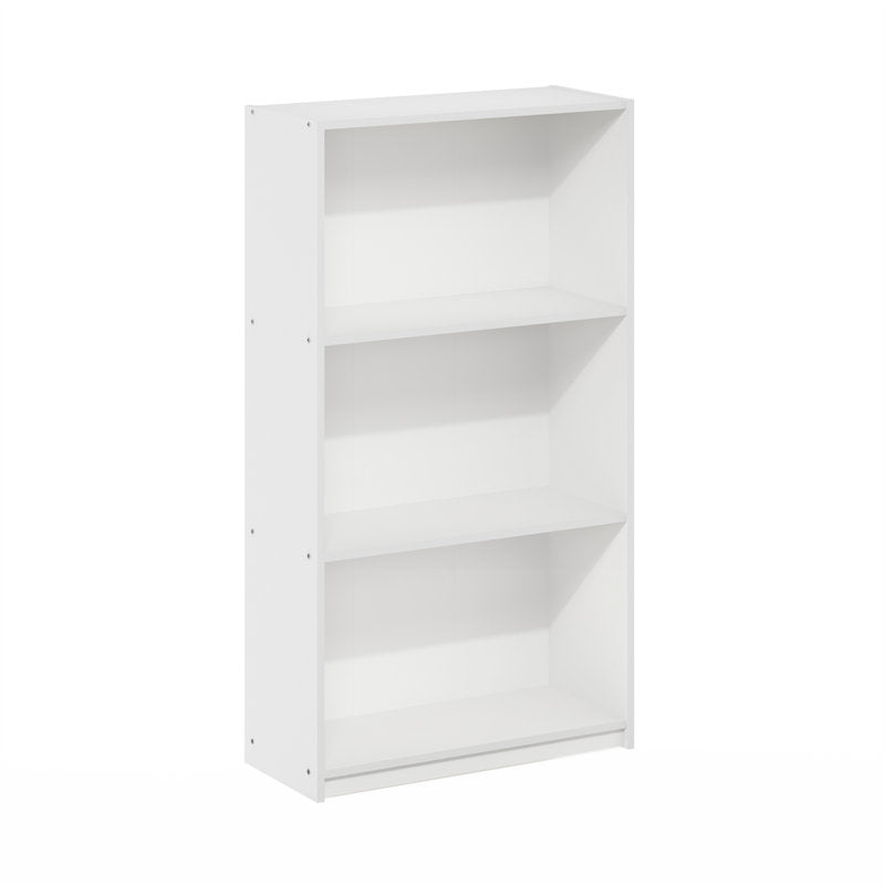 Modern White 3 Tier Open Storage Bookcase