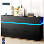 Luxury Book Shelf Cabinet with Spacious Drawer Storage and Ambient LED Strip