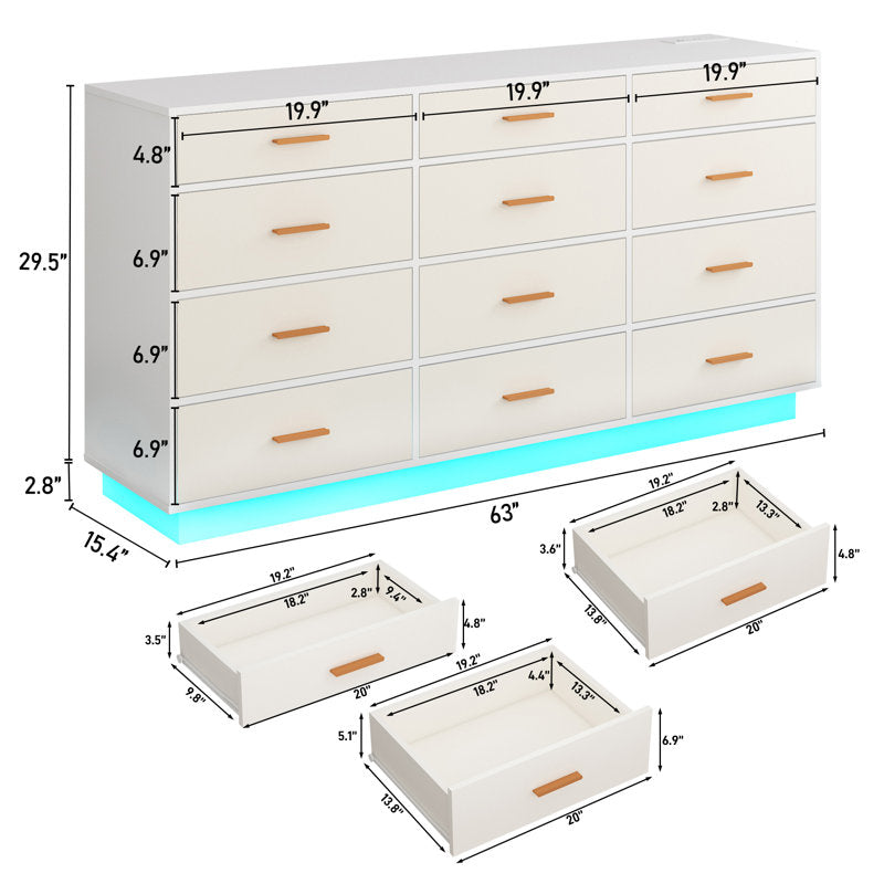 Premium Storage Book Shelf Cabinet with Elegant Finish and LED Accent Lighting