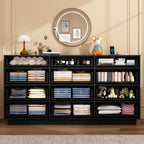 Premium Storage Book Shelf Cabinet with Elegant Finish and LED Accent Lighting