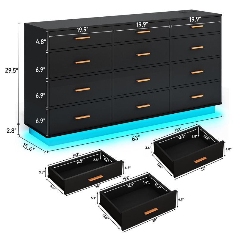 Premium Storage Book Shelf Cabinet with Elegant Finish and LED Accent Lighting
