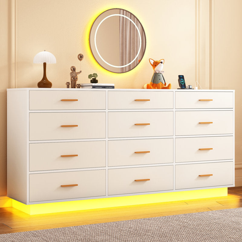 Premium Storage Book Shelf Cabinet with Elegant Finish and LED Accent Lighting
