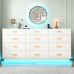 Premium Storage Book Shelf Cabinet with Elegant Finish and LED Accent Lighting