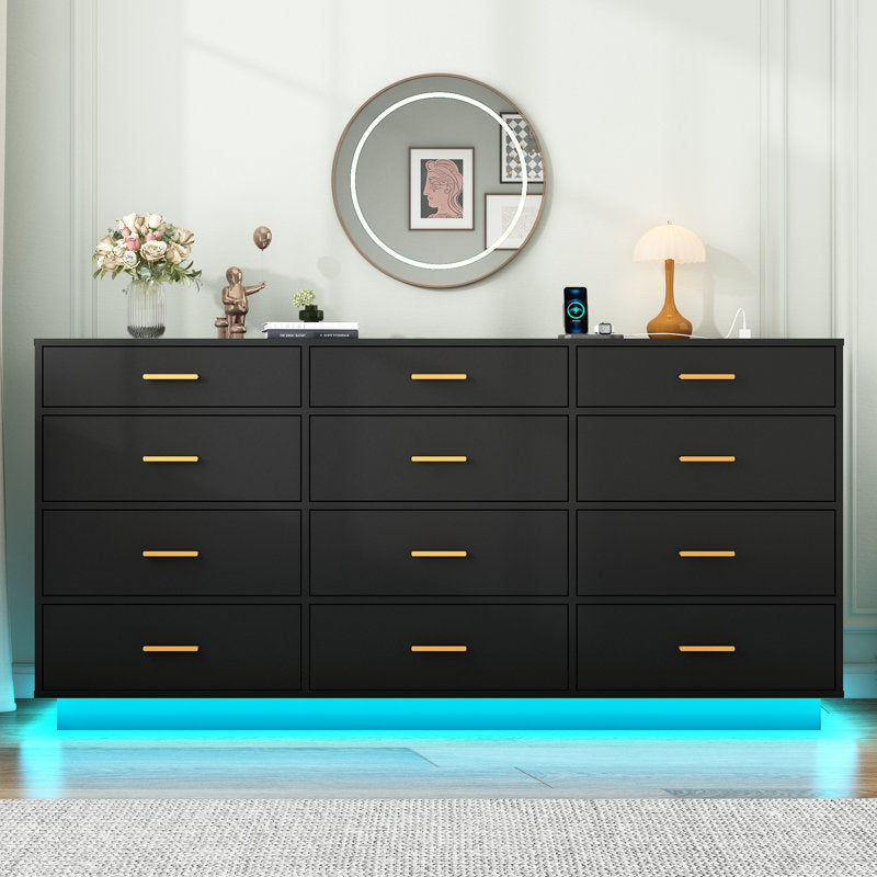 Premium Storage Book Shelf Cabinet with Elegant Finish and LED Accent Lighting