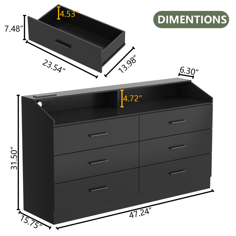 Modern Book Shelf Cabinet with Multi Drawer Storage and Integrated LED Display Shelf