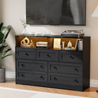 Premium Dark Finish Book Shelf Cabinet with Display Shelf and Drawer Storage