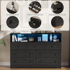 Premium Dark Finish Book Shelf Cabinet with Display Shelf and Drawer Storage