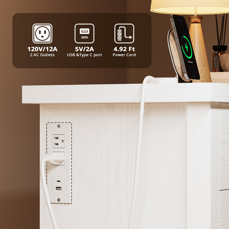 Premium Black Wooden Book Shelf Cabinet with LED Display and Storage Drawers