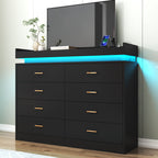 Minimalist LED Chest of Drawers with Soft Glow Base Lighting