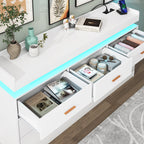 Luxury Dresser with LED Accent Lighting and Minimalist Modern Style